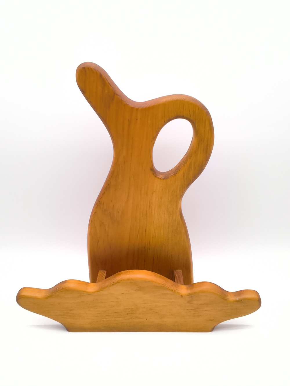 Vintage Wooden Pitcher & Wash Basin Wall Pocket Shelf